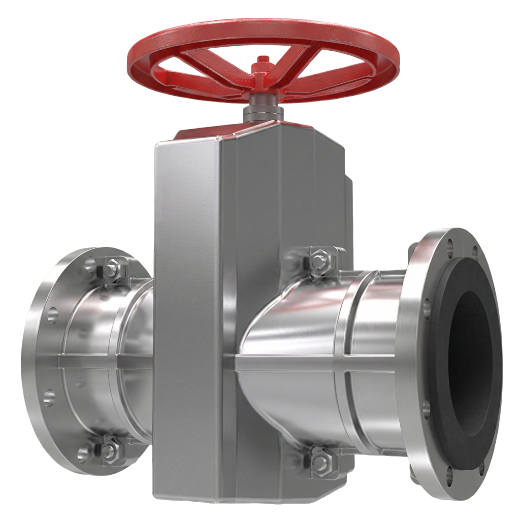 Задвижка шланговая 33а26р DN 80